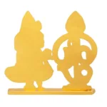 Om Vel With Murugar Idol - Single Base - Zinc - Enamel - GP - 2 Inch - 35 Gms_5