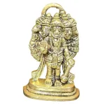 Panchamuga Hanuman Standing - Brass AF - 2.5 Inch - 120 Gms_1