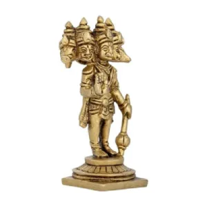 Panchamuga Hanuman Standing – Brass AF – 4.5 Inch – 385 Gms