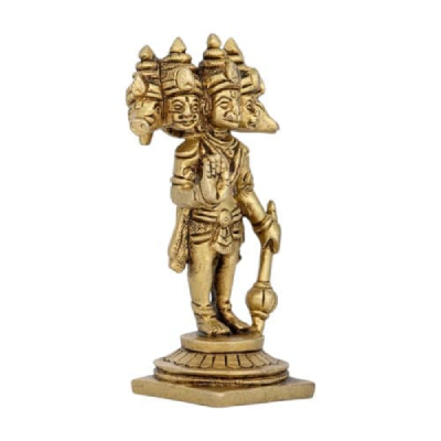 Panchamuga Hanuman Standing – Brass AF – 4.5 Inch – 385 Gms Panchamuga Hanuman Standing – Brass AF – 4.5 Inch – 385 Gms