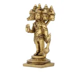 Panchamuga Hanuman Standing - Brass AF - 4.5 Inch - 385 Gms_3