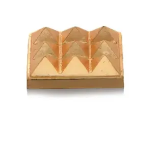 Pyramid – 1.25 x 1.5 Inches – Zinc – Gold Polish – 70 Gms