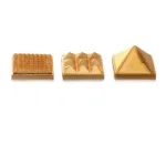 Pyramid - 1.25 x 1.5 Inches - Zinc - Gold Polish - 70 Gms_4