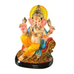 Wooden Lord Ganesh Idol Statue