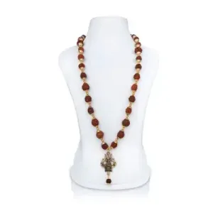 Rudraksha Mala With Trishul Locket