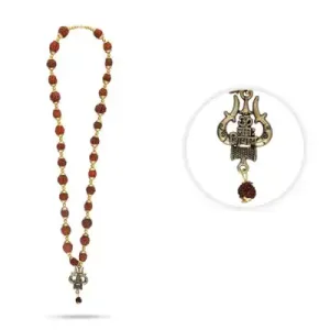 Rudraksha Mala With Trishul Locket