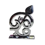Tamil Om Vel Orange Enamel Dashboard God Stand No.100_2
