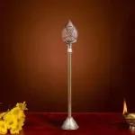 Zinc – Om Swastik Trishul-Trisakthi 4 Inch – 20 Gms
