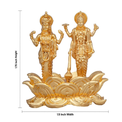 Vishnu Lakshmi Standing Kamal Base – Copper GP – 1.75 Inch – 45 Gms Vishnu Lakshmi Standing Kamal Base – Copper GP – 1.75 Inch – 45 Gms