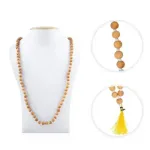 Mund-Skeleton Mala White Small 54 Beads â€“ 10 mm