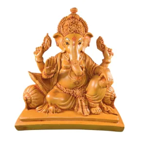 Wooden Lord Ganesh Idol Statue