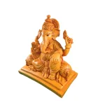 Wooden Lord Ganesh Idol Statue_3