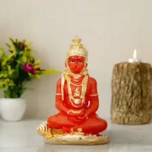 Anjaneya Statue - 5 x 3 Inches | Ceramic Sculpture