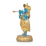 Flute Krishnan Statue - 4.5 x 1.5 Inches _ Ceramic Sculpture_3