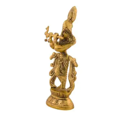 UH GA Krishna Standing with Flute Statue – 8.5 x 4 Inches UH GA Krishna Standing with Flute Statue – 8.5 x 4 Inches