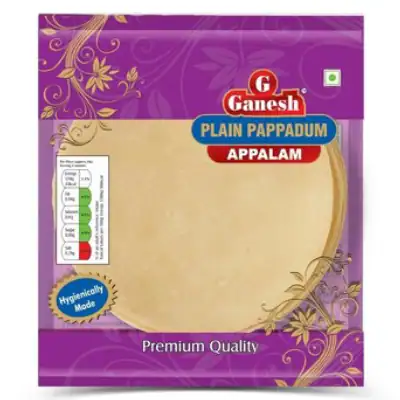 Ganesh Plain Pappadam – 200g Ganesh Plain Pappadam – 200g