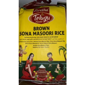 Telugu Foods Brown Sona Masoori Rice 10 Kgs Telugu Foods Brown Sona Masoori Rice 10 Kgs