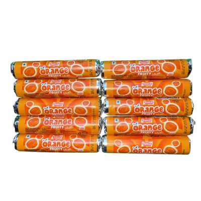 Parle Orange Fruity – 18g (Pack of 10) Parle Orange Fruity – 18g (Pack of 10)