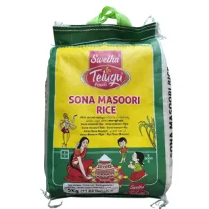 Telugu Foods Sona Masoori Rice   5 Kgs