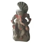 MH Ganapathy Colourful Decorations – Clay – 8 Inch – Left Trunk MH Ganapathy Colourful Decorations – Clay – 8 Inch – Left Trunk
