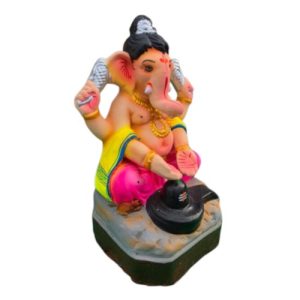 MH Ganapathy Colour Shiva – Clay – 8 Inch – Left Trunk MH Ganapathy Colour Shiva – Clay – 8 Inch – Left Trunk