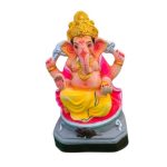MH Ganapathy Colour Crown- Clay - 8 Inch - Left Trunk