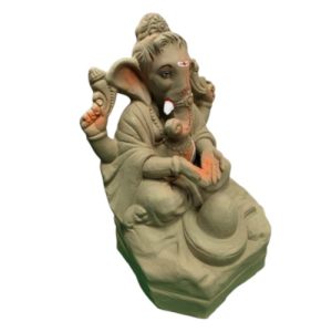MH Ganapathy Elegant Shiva – Clay – 10 Inch – Right Trunk