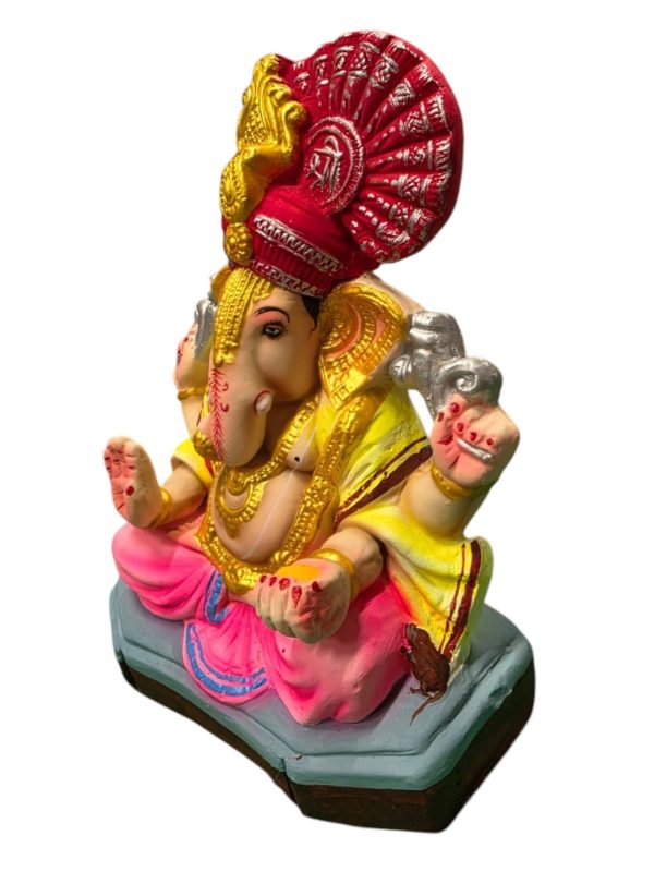 MH Ganapathy Elegant Crown Colour – Clay – 10 Inch – Right Trunk MH Ganapathy Elegant Crown Colour – Clay – 10 Inch – Right Trunk