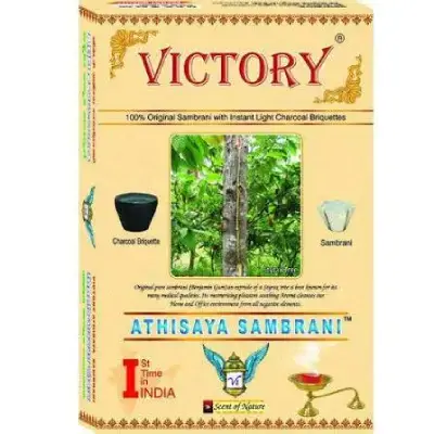 Athisaya Sambrani Victory (Incense)-(Pack of 4) Athisaya Sambrani Victory (Incense)-(Pack of 4)