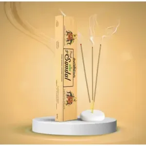 Fresh Sandal Incense Sticks (Agarbati)-(Pack of 4)