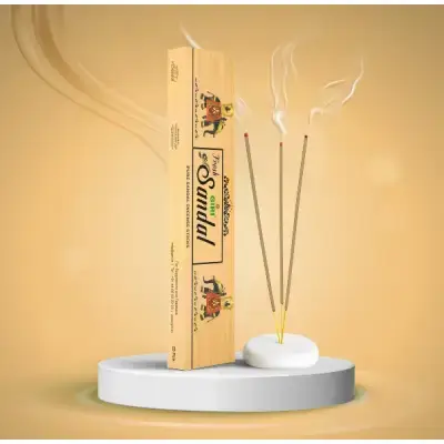 Fresh Sandal Incense Sticks (Agarbati)-(Pack of 4) Fresh Sandal Incense Sticks (Agarbati)-(Pack of 4)