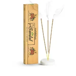 Fresh Sandal Incense Sticks (Agarbati)-(Pack of 4)