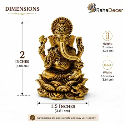 Ganesh – Miniature – Brass AF Ganesh – Miniature – Brass AF