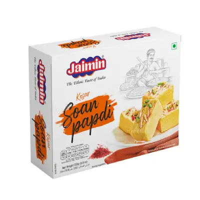Jaimin Kesar Soan Papdi – 250g Jaimin Kesar Soan Papdi – 250g