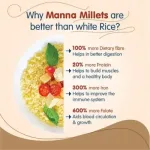 Manna Millets 5kg – Natural Grains Combo _ Browntop 1kg, Foxtail 1kg, Kodo 1kg, Little 1kg, Barnyard 1kg_ Native Low GI Millet Rice _ Nutrient Powerhouse_2