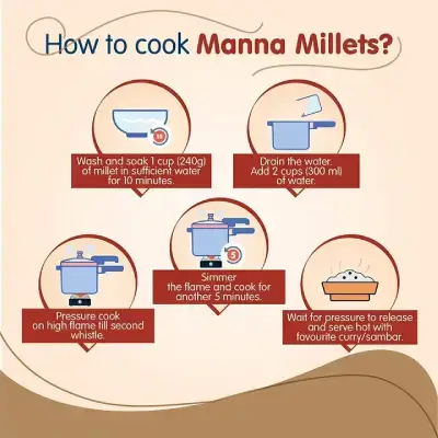 Manna Millets 5kg – Natural Grains Combo | Browntop 1kg, Foxtail 1kg, Kodo 1kg, Little 1kg, Barnyard 1kg| Native Low GI Millet Rice | Nutrient Powerhouse Manna Millets 5kg – Natural Grains Combo | Browntop 1kg, Foxtail 1kg, Kodo 1kg, Little 1kg, Barnyard 1kg| Native Low GI Millet Rice | Nutrient Powerhouse