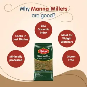 Manna Mixed Millets Combo Pack of 3 (Kodo Millet 500g Barnyard Millet 500g &Little Millet 500g) Manna Mixed Millets Combo Pack of 3 (Kodo Millet 500g Barnyard Millet 500g &Little Millet 500g)