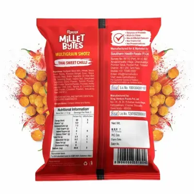 Millet Bytes Thai Sweet Chilli – 22g Millet Bytes Thai Sweet Chilli – 22g