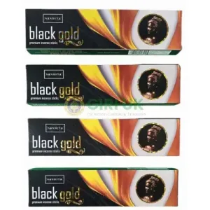 Nandita Black Gold Incense Sticks-(Pack of 4)