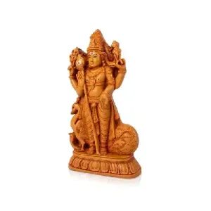 Peacock Murugar – Resin – Antique – 8 Inch