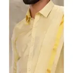 Ramraj - Art Silk Dark Jari Gold Shirt with Dhoti & Towel Set (Full Sleeves)_2