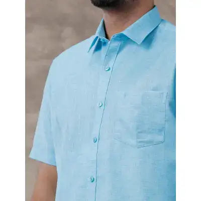 Ramraj – Cotton Rich Blue Shirt with Matching Border Dhoti Set C11 (Full Sleeves) Ramraj – Cotton Rich Blue Shirt with Matching Border Dhoti Set C11 (Full Sleeves)