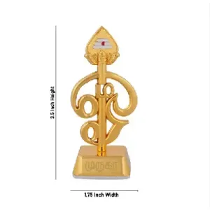 Vel With Om Base – Zinc – 3.5 Inch