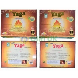 Yaga 2 in 1 Sambrani (Incense) cones – 12pcs-(Pack of 4)